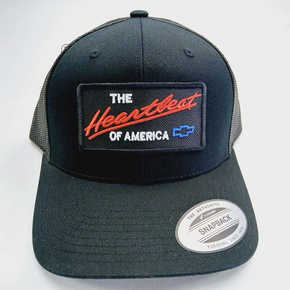 Chevrolet Patch Black Yupoong Curved Bill Mesh Snapback Cap Hat